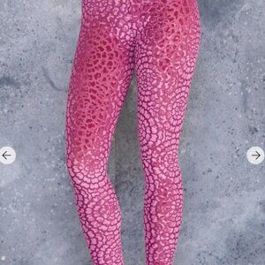 Blackmilk Burnout Velvet Dahlia leggings